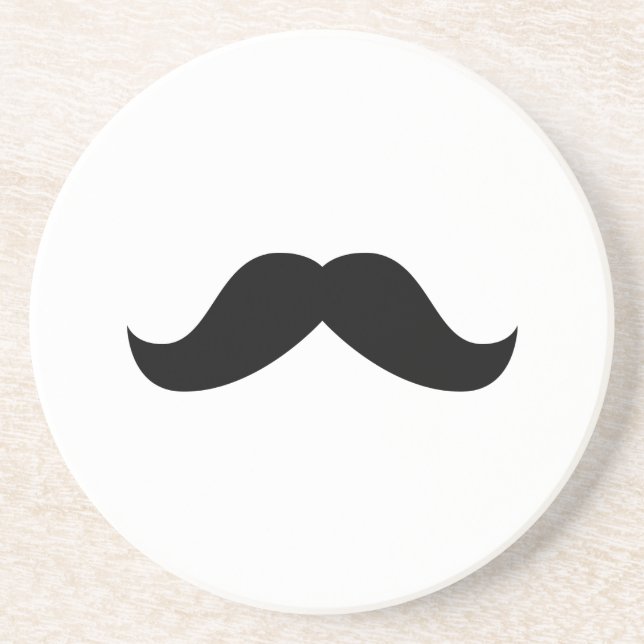 Moustache Coaster (Front)