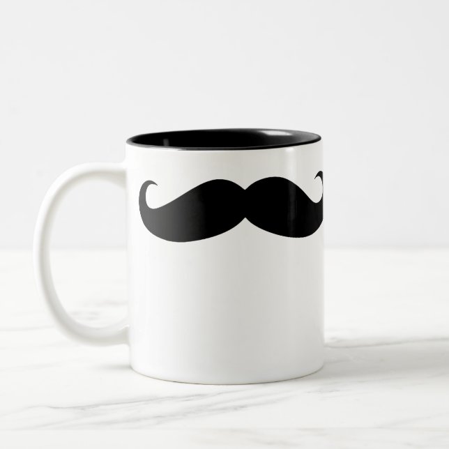 Moustache Coffee Mug disguise funny moustache (Left)