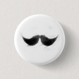 moustache cowboy 3 cm round badge