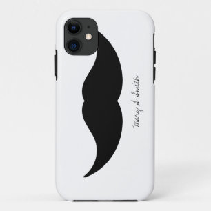 Moustache Custom Name iPhone 11 Case