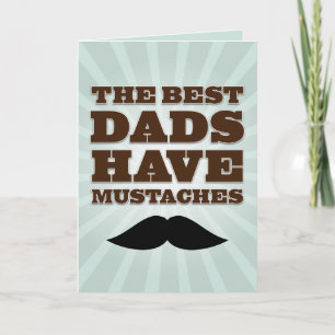 Moustache Dad Father's Day Card