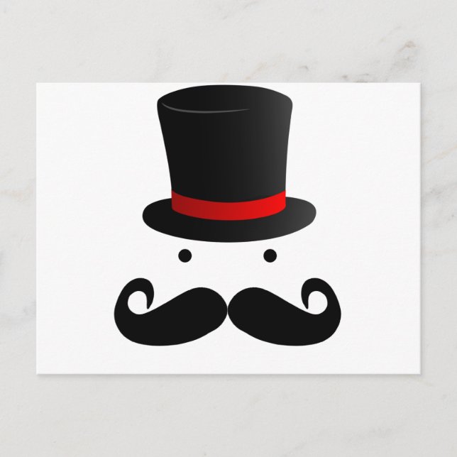 Moustache Design Postcard (Front)