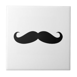 Moustache Disguise Funny Tile