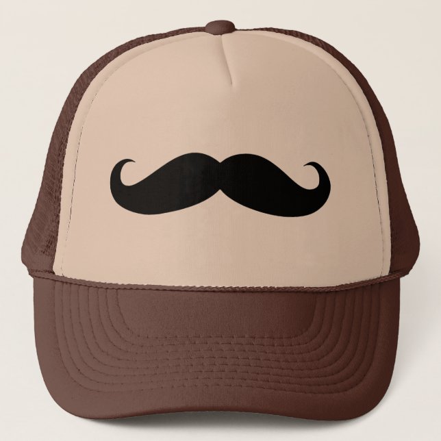 Moustache Disguise Funny Trucker Hat (Front)
