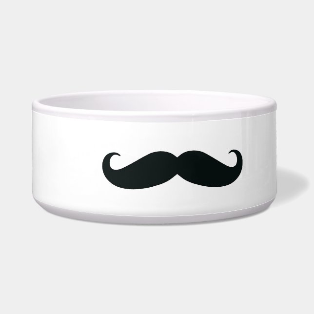 Moustache Dog Bowl (Front)