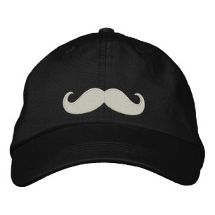 Moustache Embroidered Hat