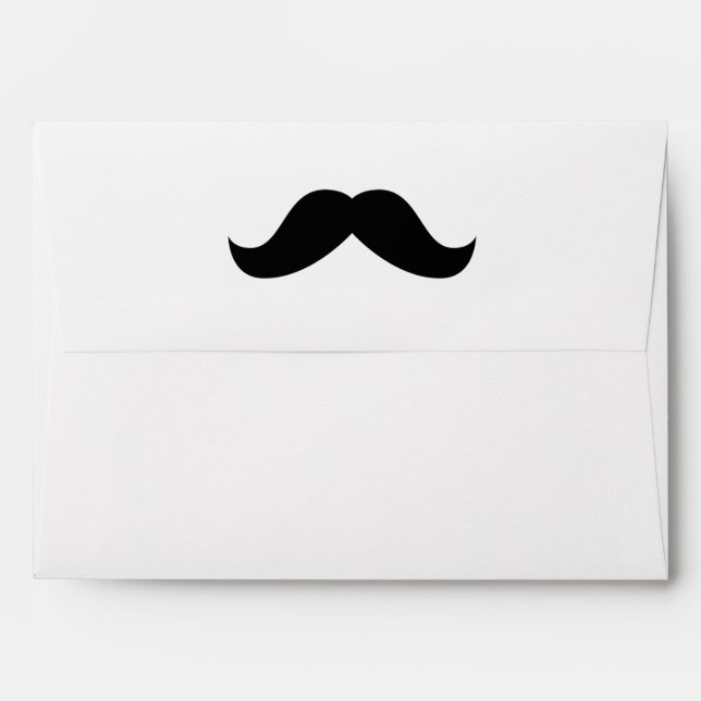 Moustache Envelope (Back (Top Flap))