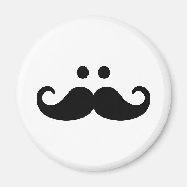 Moustache face magnet (Front)