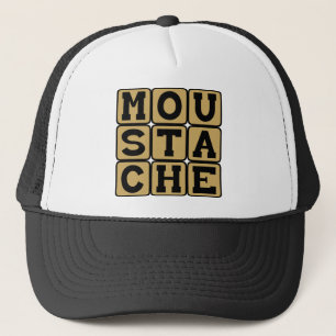 Moustache, Facial Hair Trucker Hat