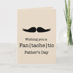 Moustache Father's Day Card
