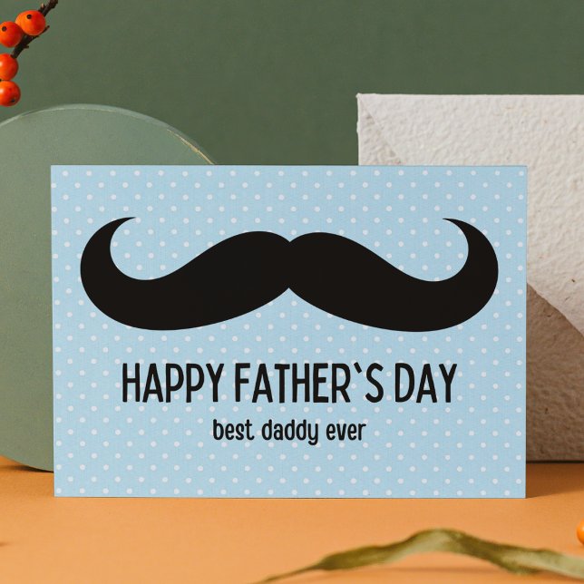 Moustache Father's Day Holiday Postcard (Creator Uploaded)