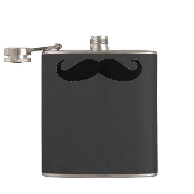 Moustache Flask (Opened)