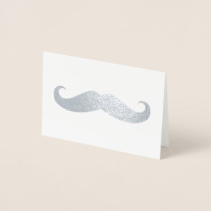 Moustache Foil Card