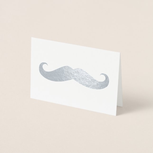 Moustache Foil Card (Front)