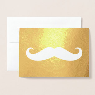 Moustache Foil Card