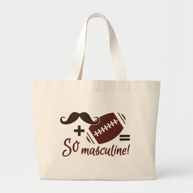 Moustache & Football bag - choose style (Front)