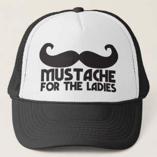 Moustache for the ladies trucker hat