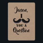 Moustache Funny Groomsman or Best Man Proposal Invitation<br><div class="desc">"Will you be my Groomsman?" Simple funny proposal cards.</div>