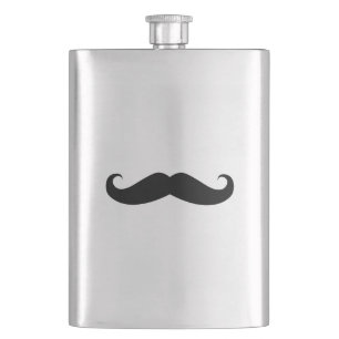 Moustache Hip Flask