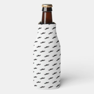 Moustache hipster pattern 2 bottle cooler