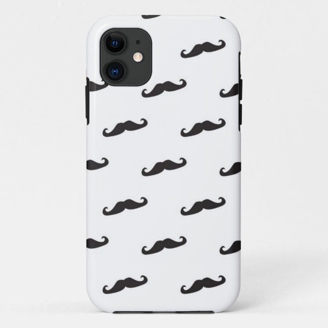 Moustache hipster pattern 2 Case-Mate iPhone case (Back)