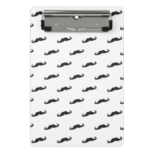 Moustache hipster pattern 2 mini clipboard