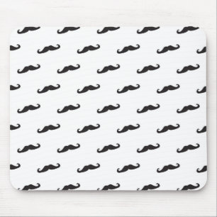 Moustache hipster pattern 2 mouse mat