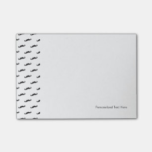 Moustache hipster pattern 2 post-it notes