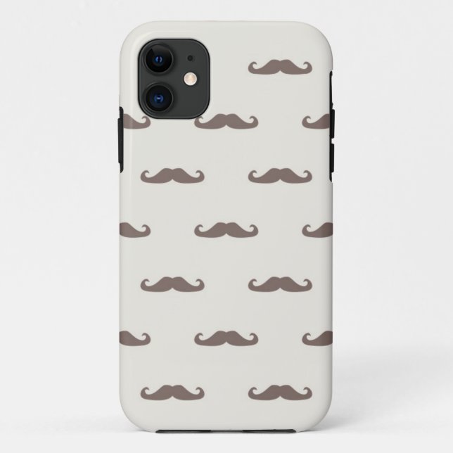 Moustache hipster pattern 3 Case-Mate iPhone case (Back)