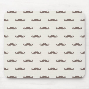 Moustache hipster pattern 3 mouse mat