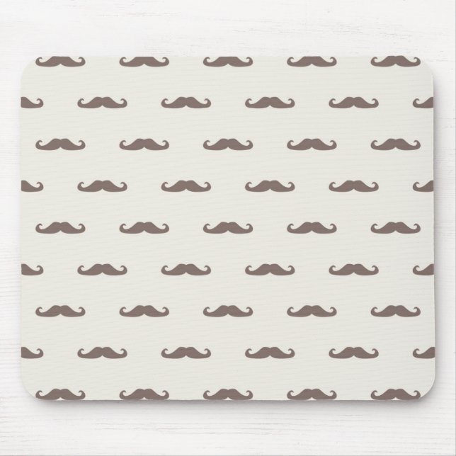 Moustache hipster pattern 3 mouse mat (Front)