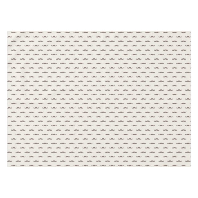 Moustache hipster pattern 3 tablecloth (Front (Horizontal))