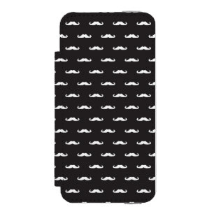 Moustache hipster pattern incipio watson™ iPhone 5 wallet case