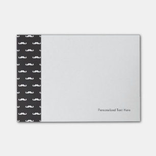 Moustache hipster pattern post-it notes