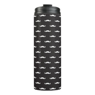 Moustache hipster pattern thermal tumbler