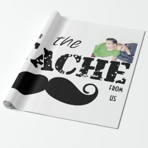 Moustache Hipster Retro Pattern Wrapping Paper