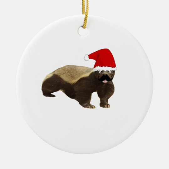 Badger Christmas Ornament 