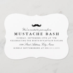 Moustache Invitation