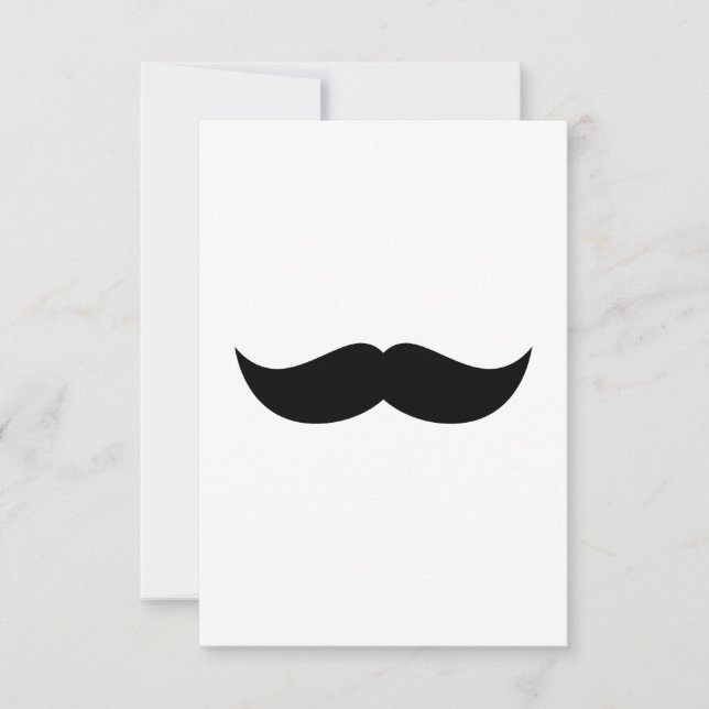 Moustache Invitation (Front)