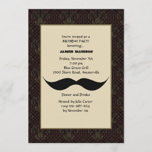 Moustache Invitation