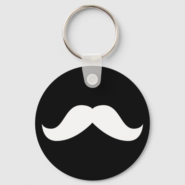 Moustache Keychain (Front)