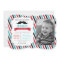Moustache Little Man Birthday Party Invitations