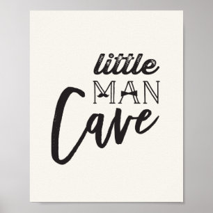 Moustache Little Man Cave Boy Baby Nursery Art Poster
