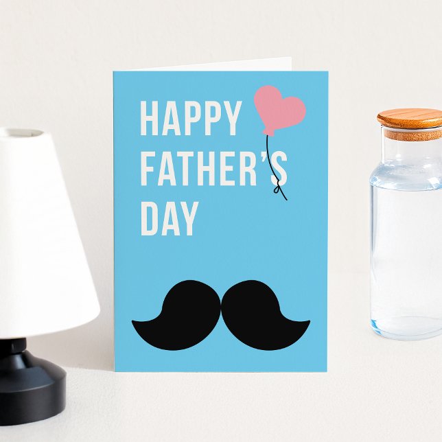 Moustache Love for Dad: Father's Day Folded  Card (Creator Uploaded)
