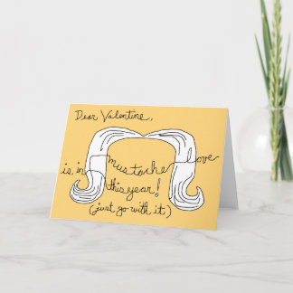 Moustache Love Holiday Card