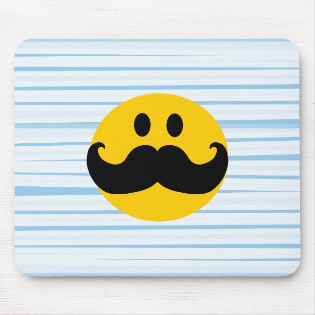 Moustache Mouse Mat (Front)