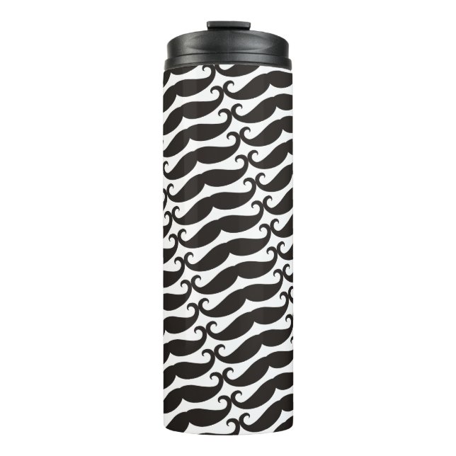 Moustache / Moustache / Schnurrbart + your ideas Thermal Tumbler (Front)