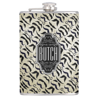 Moustache Mr. Hipster Vintage Retro Hip Flask
