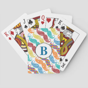 Moustache  Mr. Hipster Vintage Retro Playing Cards
