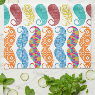 Moustache Mr. Hipster Vintage Retro Tea Towel